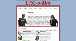 Desktop Screenshot of lol-o-mat.de